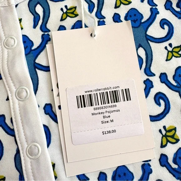 Roller Rabbit Monkey Pajamas - Picture 8 of 16